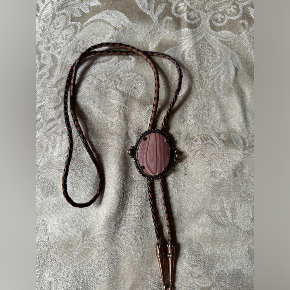 Vintage Bolo Tie with Gem Stone